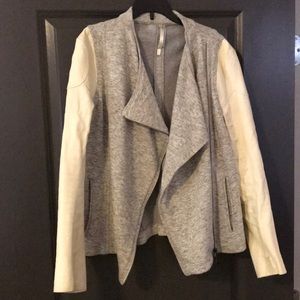 Truth & Pride mixed media moto jacket